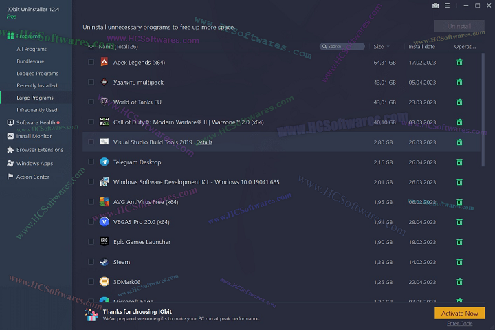 تحميل IObit Uninstaller Pro 15.0.0.10 كامل مع التفعيل مجانا