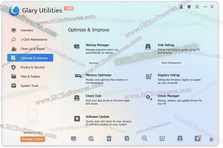 Glary Utilities Pro 6.31.0.35 تنزيل مجاني لإصلاح وصيانة الويندوز