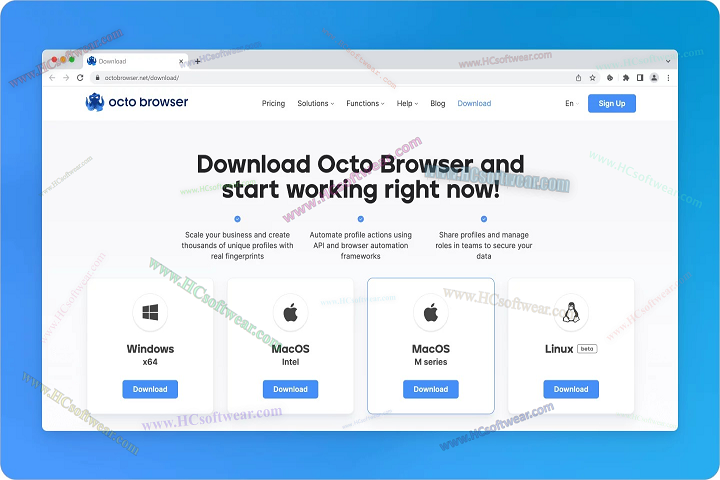  Octo Browser 2.7.8 كامل مجانًا أحدث إصدار