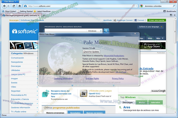  Pale Moon 33.9.0 (64-bit)أحدث إصدار للويندوز 
