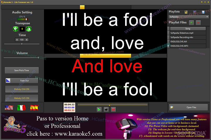  Karaoke 5 50.28برنامج تشغيل أغاني الكاراوكي بجودة عالية