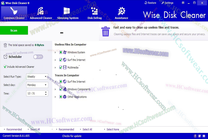 Wise Disk Cleaner 11.2.7المميزات وطريقة التثبيت