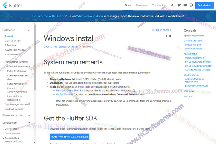 Flutter 3.35.7 تطبيقات الأندرويد والويندوز Flutter 3.35.7 تطبيقات الأندرويد والويندوز