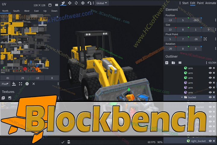Blockbench 5.0.3لإنشاء موديلات ثلاثية الأبعاد Blockbench 5.0.3لإنشاء موديلات ثلاثية الأبعاد