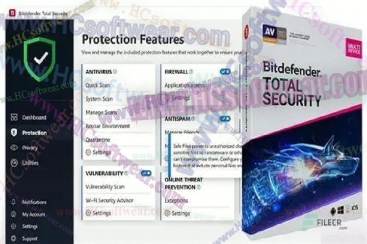 Bitdefender Total Security 27.0.54.283شاملة من الفيروسات والاختراقات Bitdefender Total Security 27.0.54.283شاملة من الفيروسات والاختراقات