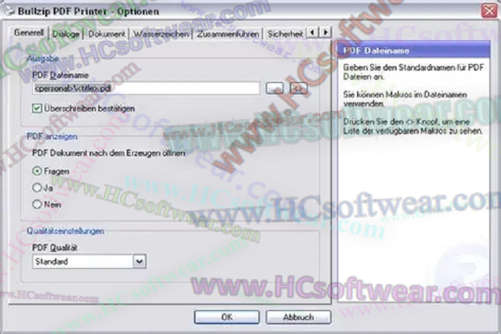  BullZip PDF Printer 2025.2.0.2990 مجانًا لإنشاء ملفات