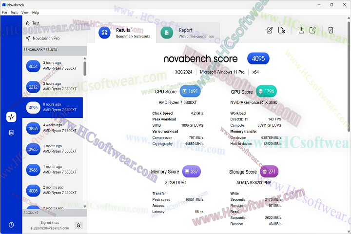  NovaBench 5.6.12لاختبار المعالج وكرت الشاشة والذاكرة