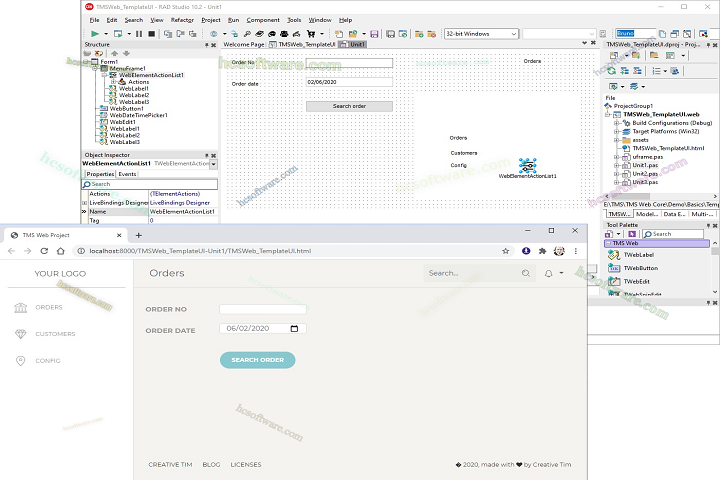 TMS WEB Core for Delphi 2024 Free download Full Version