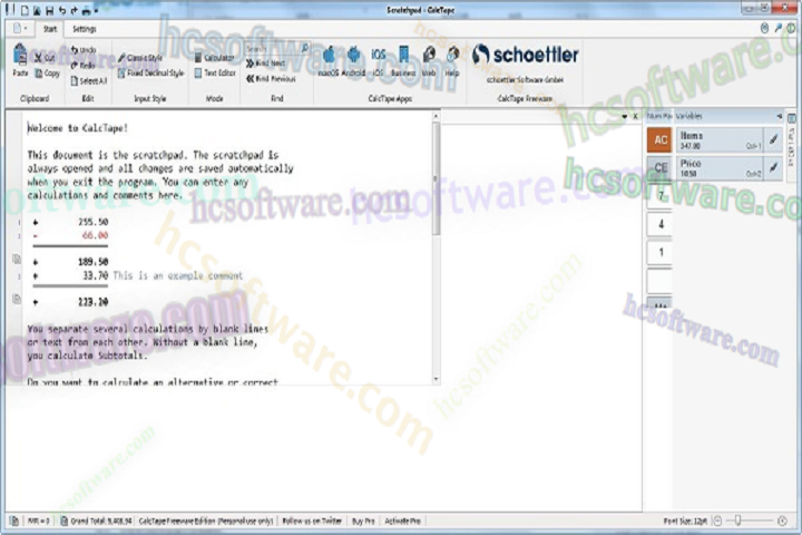 Download CalcTape Business 2023 Free Download