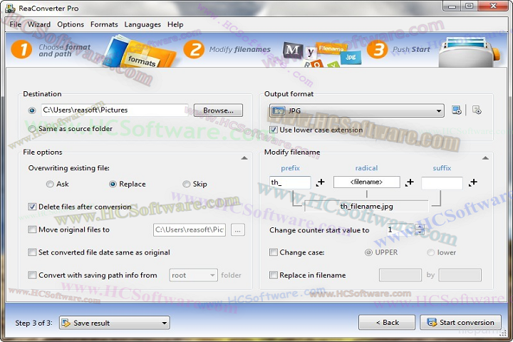  التحويل بين صيغ الصور