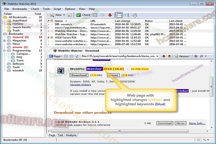 تنزيل WebSite-Watcher Free Download