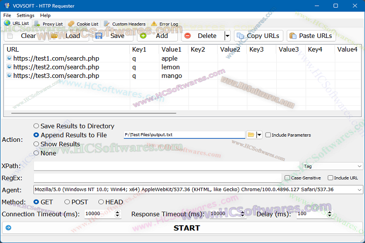  VovSoft Http Requester free download