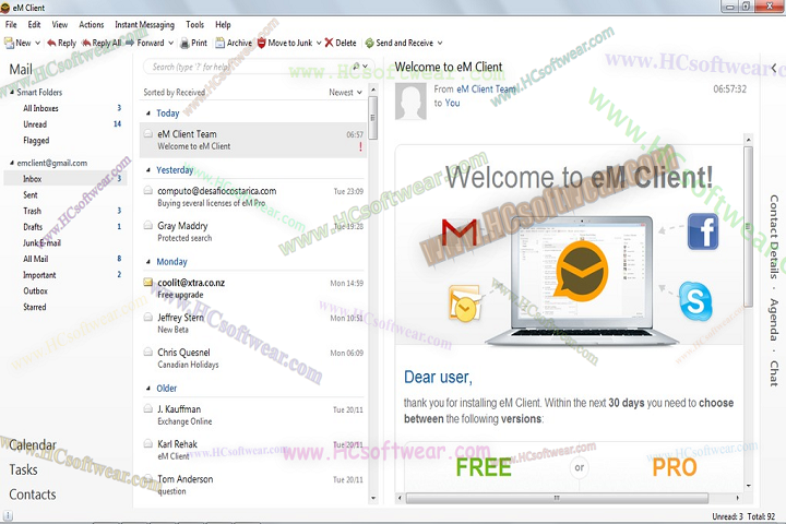 eM Client 10.4.4209البريد الإلكتروني باحتراف