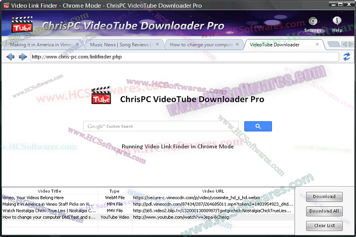  ChrisPC VideoTube Downloader تثبيت