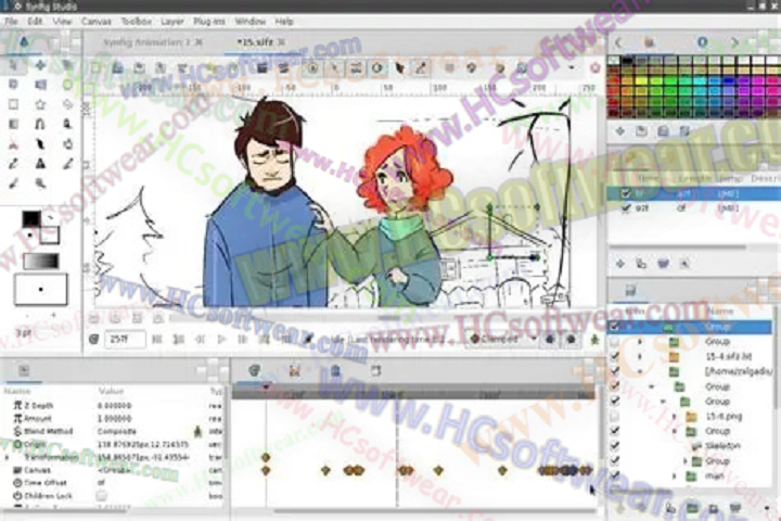 Synfig Studio 1.5.4 (64-bit)  الأنيميشن باحتراف  أجهزة ضعيفة