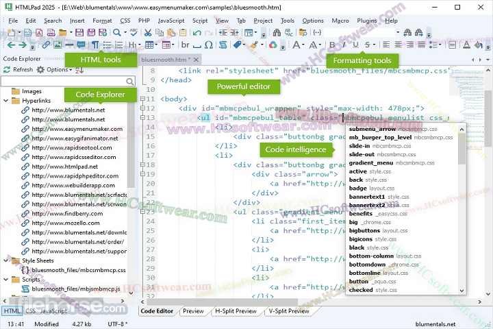 HTMLPad 2025 18.5المميزات ومتطلبات التشغيل