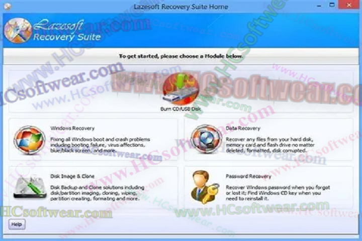  Lazesoft Recovery Suite Home 5.1  المحذوفة بدون فقدان