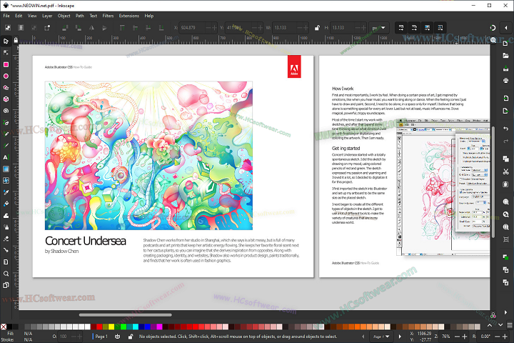 Inkscape 1.4.4 (64-bit)لتصميم الرسوميات والشعارات باحتراف